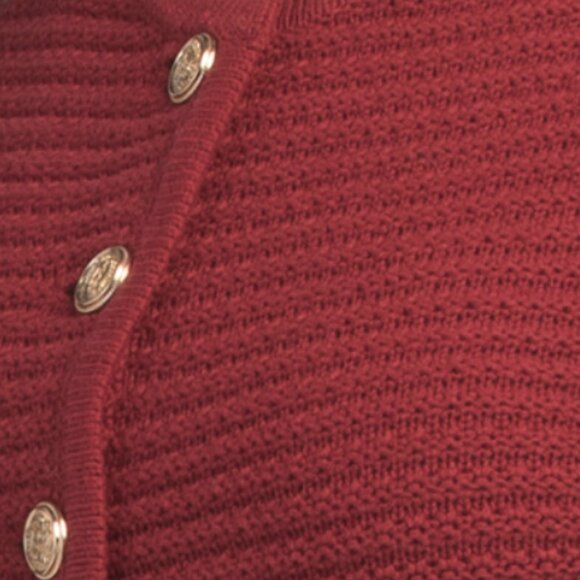 GEMMA+ JANE Chunky Gold Tone Button Sweater Vest - Picture 3 of 3